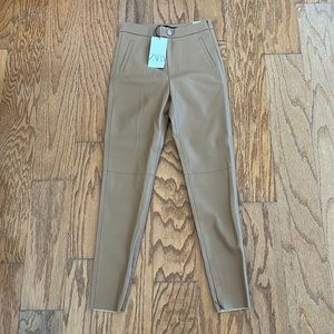 LAST CALL!!!  BNWT Zara faux leather pants, size S
